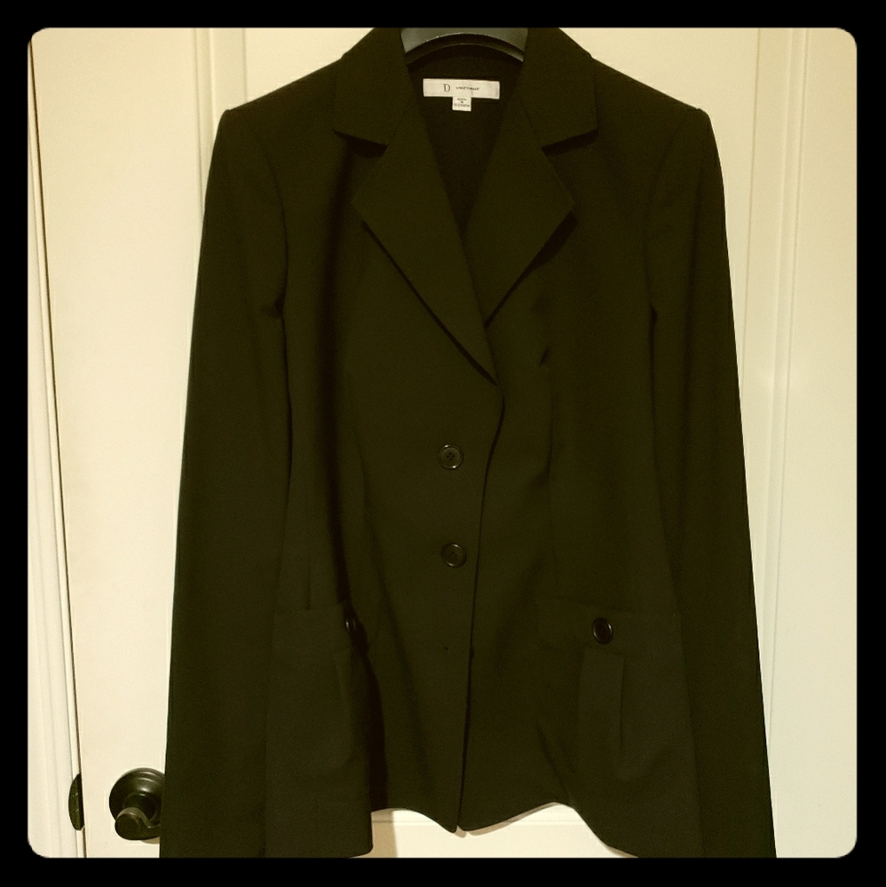 CHRISTIAN DIOR Uniform Black Blazer Jacket Size 42